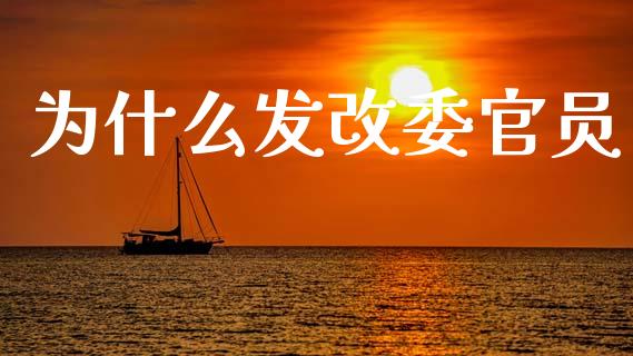 为什么发改委官员_https://cj002.lansai.wang_理财问答_第1张