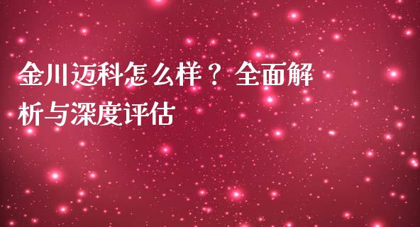 金川迈科怎么样？ 全面解析与深度评估_https://cj002.lansai.wang_会计问答_第1张
