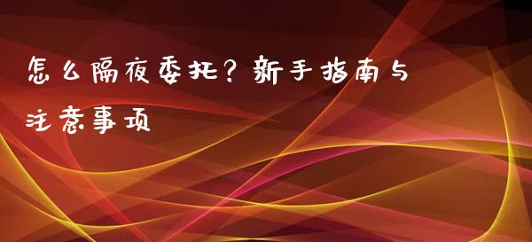 怎么隔夜委托？新手指南与注意事项_https://cj002.lansai.wang_保险问答_第1张