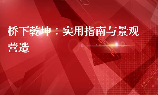 桥下乾坤：实用指南与景观营造_https://cj002.lansai.wang_保险问答_第1张