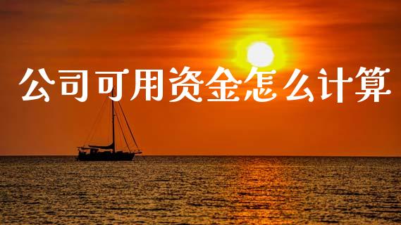公司可用资金怎么计算_https://cj002.lansai.wang_期货问答_第1张