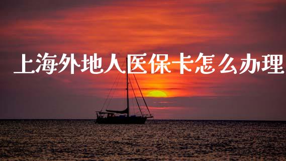 上海外地人医保卡怎么办理_https://cj002.lansai.wang_保险问答_第1张