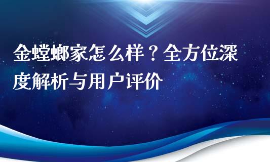 金螳螂家怎么样？全方位深度解析与用户评价_https://cj002.lansai.wang_理财问答_第1张