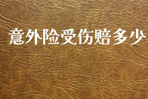 意外险受伤赔多少_https://cj002.lansai.wang_理财问答_第1张