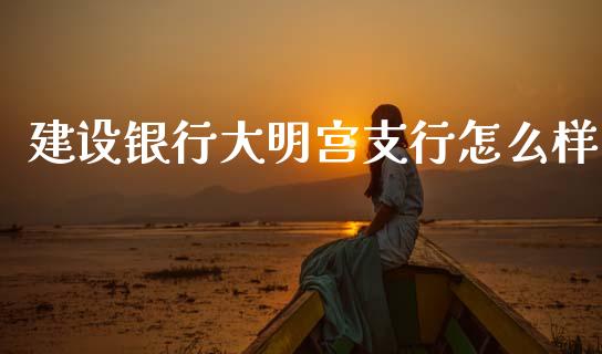 建设银行大明宫支行怎么样_https://cj002.lansai.wang_财经问答_第1张