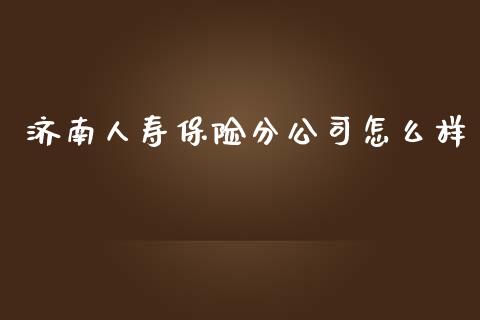 济南人寿保险分公司怎么样_https://cj002.lansai.wang_保险问答_第1张