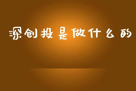 深创投是做什么的_https://cj002.lansai.wang_金融问答_第1张