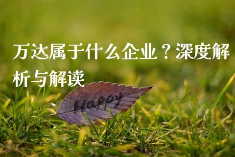万达属于什么企业？深度解析与解读_https://cj002.lansai.wang_财经百问_第1张