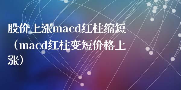 股价上涨macd红柱缩短（macd红柱变短价格上涨）_https://cj002.lansai.wang_会计问答_第1张