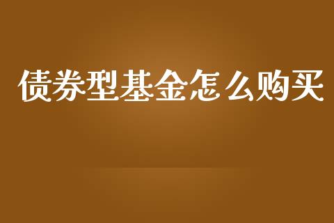债券型基金怎么购买_https://cj002.lansai.wang_财经百问_第1张