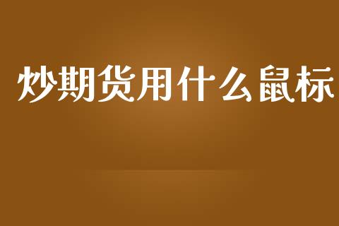 炒期货用什么鼠标_https://cj002.lansai.wang_期货问答_第1张
