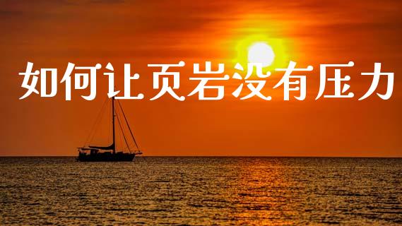如何让页岩没有压力_https://cj002.lansai.wang_财经问答_第1张