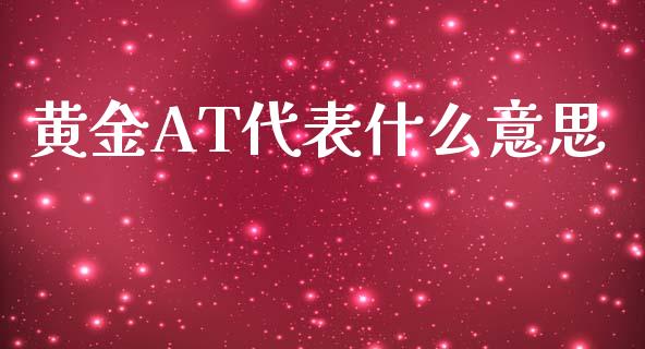 黄金AT代表什么意思_https://cj002.lansai.wang_期货问答_第1张