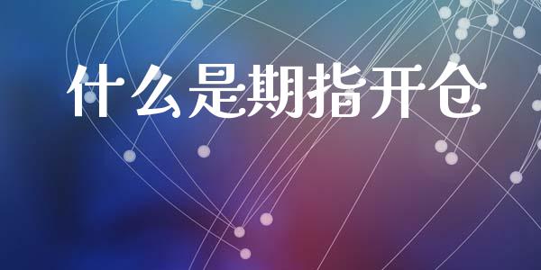 什么是期指开仓_https://cj002.lansai.wang_金融问答_第1张