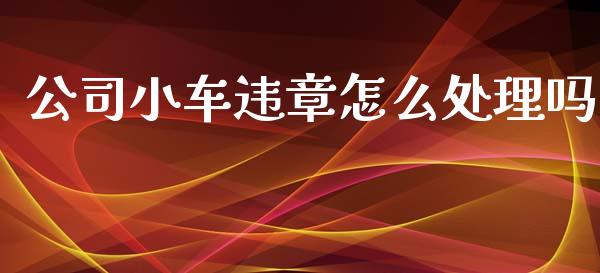 公司小车违章怎么处理吗_https://cj002.lansai.wang_保险问答_第1张