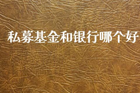 私募基金和银行哪个好_https://cj002.lansai.wang_理财问答_第1张