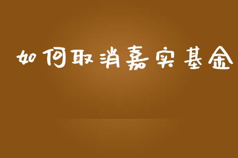 如何取消嘉实基金_https://cj002.lansai.wang_财经问答_第1张