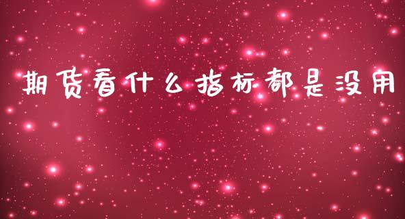 期货看什么指标都是没用_https://cj002.lansai.wang_保险问答_第1张