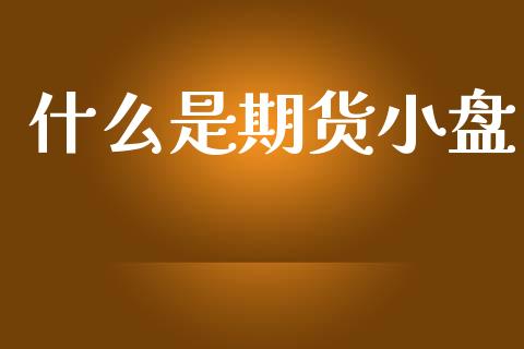 什么是期货小盘_财经问答_第1张_财经百问网 什么是期货小盘_https://cj002.lansai.wang_财经问答_第1张