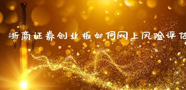 浙商证券创业板如何网上风险评估_https://cj002.lansai.wang_财经问答_第1张