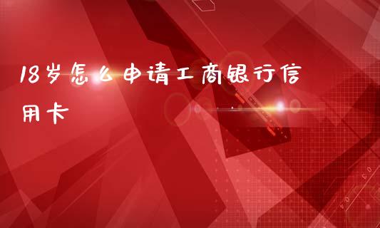 18岁怎么申请工商银行信用卡_https://cj002.lansai.wang_金融问答_第1张