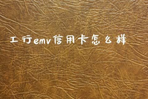 工行emv信用卡怎么样_https://cj002.lansai.wang_理财问答_第1张