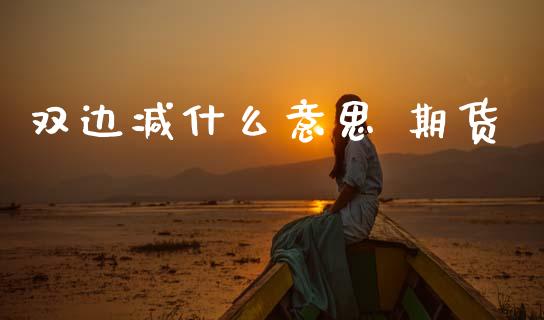 双边减什么意思 期货_https://cj002.lansai.wang_保险问答_第1张