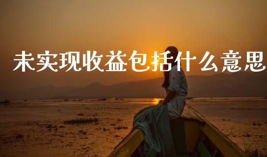 未实现收益包括什么意思_https://cj002.lansai.wang_会计问答_第1张