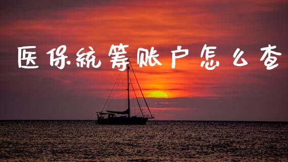 医保统筹账户怎么查_https://cj002.lansai.wang_保险问答_第1张