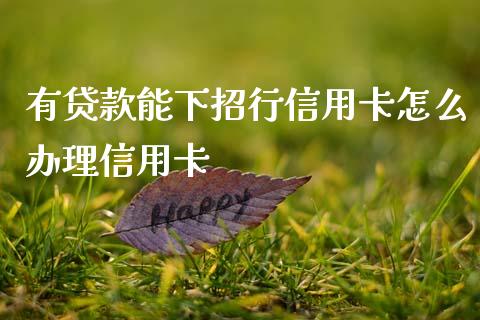 有贷款能下招行信用卡怎么办理信用卡_https://cj002.lansai.wang_金融问答_第1张