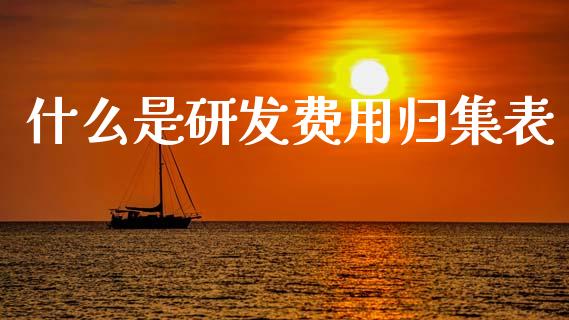 什么是研发费用归集表_https://cj002.lansai.wang_会计问答_第1张