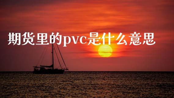 期货里的pvc是什么意思_https://cj002.lansai.wang_财经问答_第1张