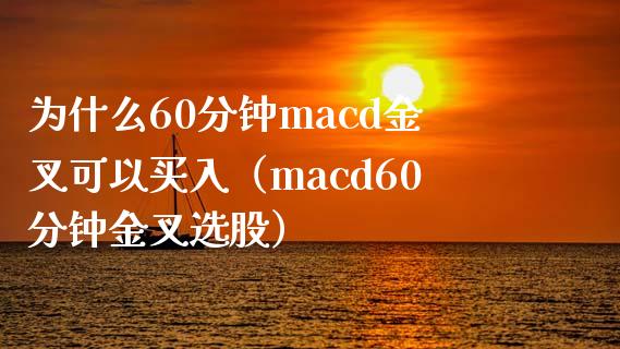 为什么60分钟macd金叉可以买入（macd60分钟金叉选股）_https://cj002.lansai.wang_保险问答_第1张