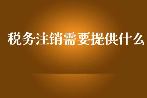 税务注销需要提供什么_https://cj002.lansai.wang_会计问答_第1张