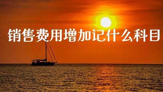 销售费用增加记什么科目_https://cj002.lansai.wang_会计问答_第1张
