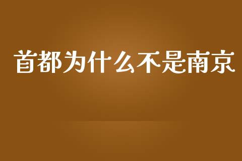 首都为什么不是南京_https://cj002.lansai.wang_金融问答_第1张
