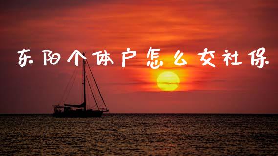 东阳个体户怎么交社保_https://cj002.lansai.wang_保险问答_第1张
