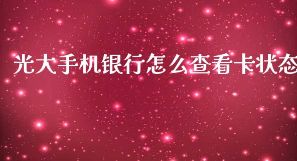 光大手机银行怎么查看卡状态_https://cj002.lansai.wang_金融问答_第1张