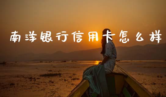 南洋银行信用卡怎么样_https://cj002.lansai.wang_金融问答_第1张