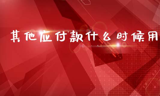 其他应付款什么时候用_https://cj002.lansai.wang_会计问答_第1张