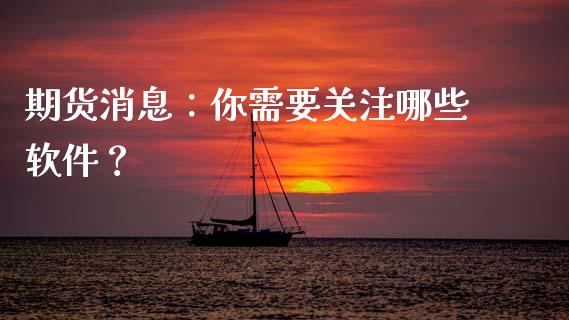 期货消息：你需要关注哪些软件？_https://cj002.lansai.wang_股市问答_第1张