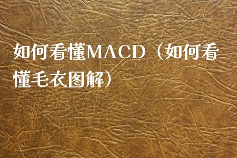 如何看懂MACD(如何看懂毛衣图解)_会计问答_第1张_财经百问网 如何看懂MACD(如何看懂毛衣图解)_https://cj002.lansai.wang_会计问答_第1张