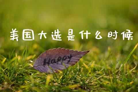 美国大选是什么时候_https://cj002.lansai.wang_财经问答_第1张