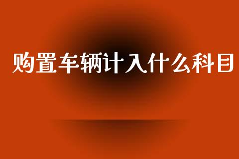 购置车辆计入什么科目_https://cj002.lansai.wang_会计问答_第1张