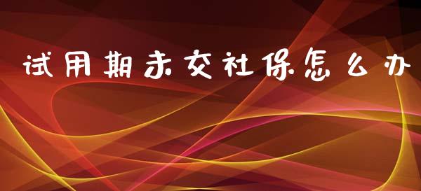 试用期未交社保怎么办_https://cj002.lansai.wang_保险问答_第1张