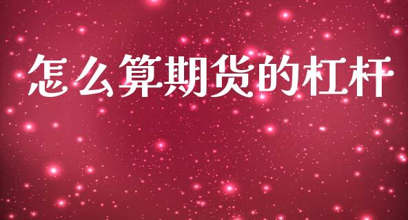 怎么算期货的杠杆_https://cj002.lansai.wang_期货问答_第1张