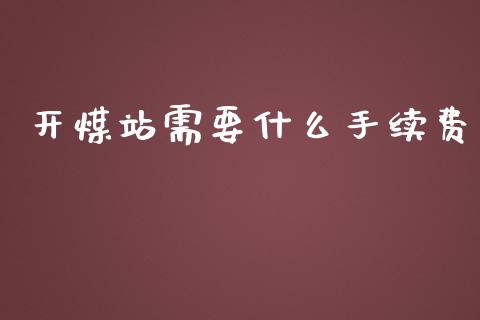开煤站需要什么手续费_https://cj002.lansai.wang_期货问答_第1张