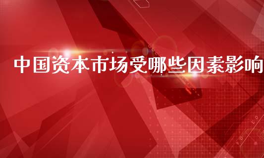中国资本市场受哪些因素影响_https://cj002.lansai.wang_股市问答_第1张