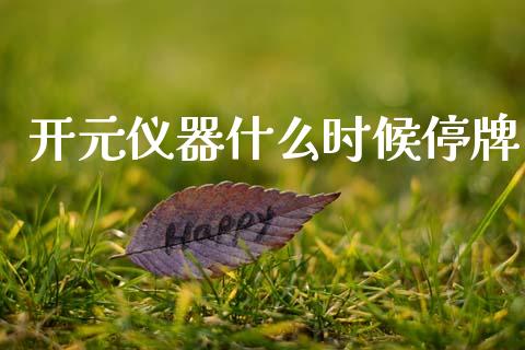 开元仪器什么时候停牌_https://cj002.lansai.wang_财经问答_第1张