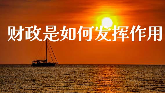 财政是如何发挥作用_https://cj002.lansai.wang_会计问答_第1张